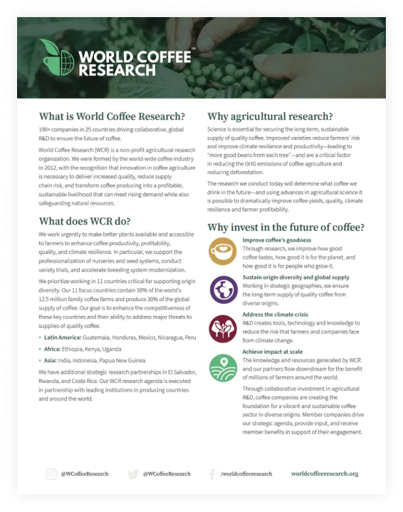 World Coffee Research